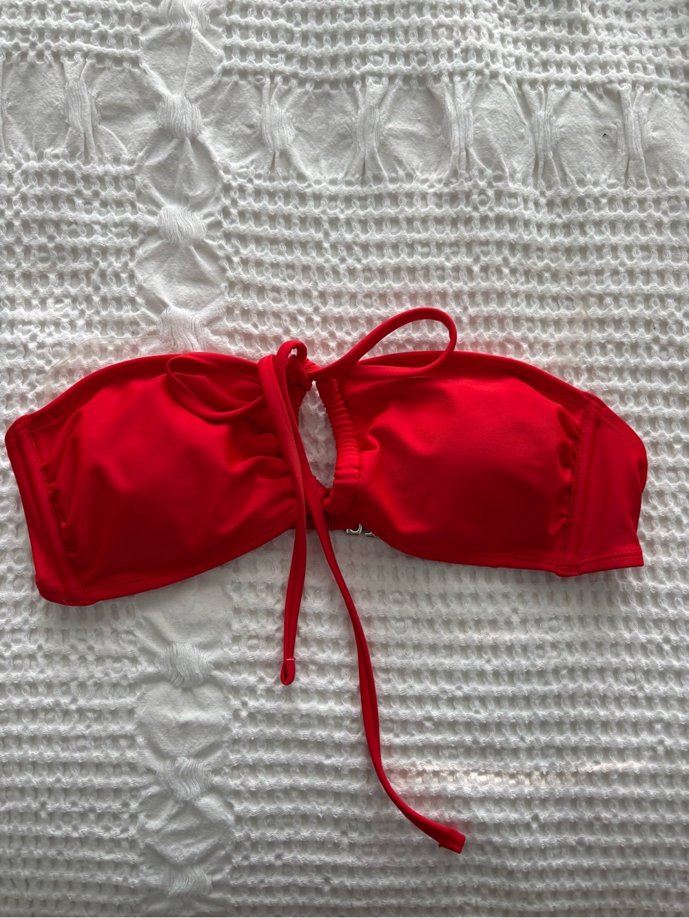Xhilaration Red Bandeau Bikini Top